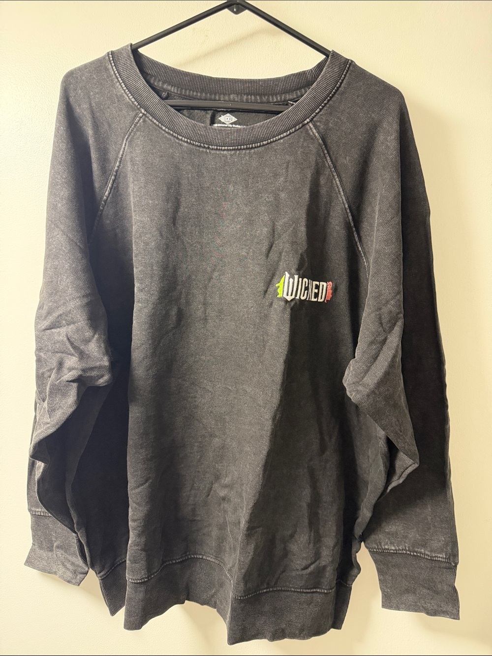 Maurices Black Crewneck Sweatshirt with Small Wicked Logo